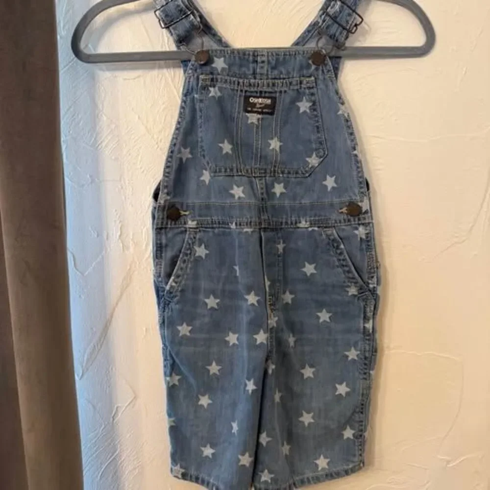 Oshkosh 5t shortie overalls stars 4th of July